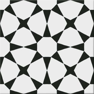 Keramische vloertegels - Hidra Prisma White - 20x20 cm - 8,6mm dik