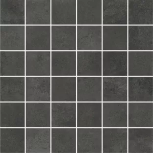 Mozaiek tegel - Tilorex Graca Graphite Mat - 30x30 cm - Gerectificeerd - Keramisch - 9 mm dik - VTX60577