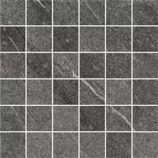 Mozaiek tegel - Tilorex Palo Dark grey Mat - 30x30 cm (5/5) - Gerectificeerd - Keramisch - 9,3 mm dik - VTX60238