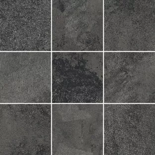 Mozaiek tegel - Tilorex Picanello Graphite Mat - 30x30 cm - Gerectificeerd - Keramisch - 8 mm dik - VTX61119
