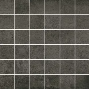 Mozaiek tegel - Tilorex Stanic Graphite Mat - 30x30 cm - Gerectificeerd - Keramisch - 9 mm dik - VTX61189