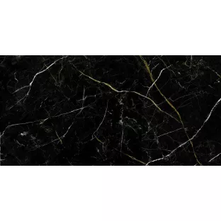 Vloer en wandtegel - Tilorex Nervi black Polished - 60x120 cm - Gerectificeerd - Keramisch - 8 mm dik - VTX61159