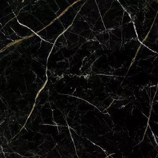 Vloer en wandtegel - Tilorex Nervi black Polished - 60x60 cm - Gerectificeerd - Keramisch - 8 mm dik - VTX61160