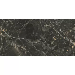 Vloer en wandtegel - Tilorex Oro negro black Polished - 60x120 cm - Gerectificeerd - Keramisch - 8 mm dik - VTX60191