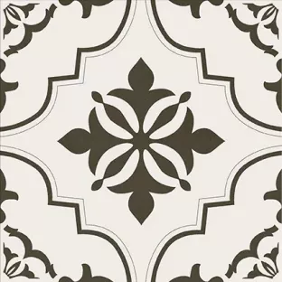 Vloer en wandtegel - Tilorex Scampia Flower Mat - 30x30 cm -  Keramisch - 8 mm dik - VTX60811