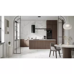 Vloer en wandtegel - Tilorex Calacatta grijs White Zacht glanzend - 60x120 cm - Gerectificeerd - Keramisch - 8 mm dik - VTX60286