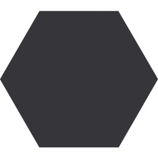 Vloertegel en wandtegel - Hexagon Timeless Black mat - 15x17 cm - 9 mm dik