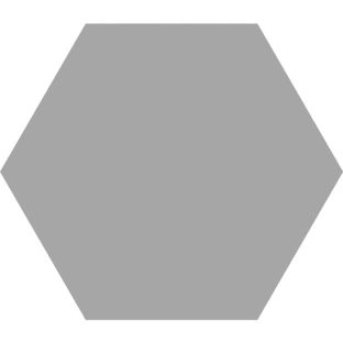 Vloertegel en wandtegel - Hexagon Timeless Grey mat - 15x17 cm - 9 mm dik