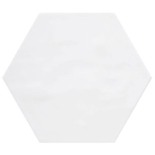 Vloertegel en wandtegel - Hexagon Vodevil White - 17,5x17,5 cm - 9 mm dik
