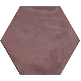 Wandtegel - Hexagon Moon Garnet glans 16x18 9 mm dik