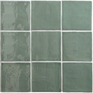 Wandtegel - Oud Hollandse witjes Jade - 13x13 cm - 10mm dik