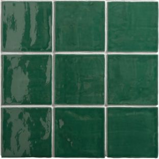 Wandtegel - Oud Hollandse witjes Oud Groen - 13x13 cm - 10mm dik