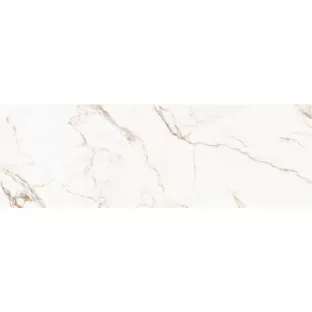Wandtegel - Tilorex Calacatta copper White gold marmer Glossy - 40x120 cm - Gerectificeerd - Keramisch - 12 mm dik - VTX60280