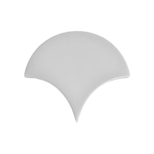 Wandtegel - Visschub Escama Wit - 13,4x15 cm - 7 mm dik