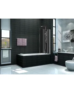 Draaibare badwand 800x1500 6mm NANO chroom