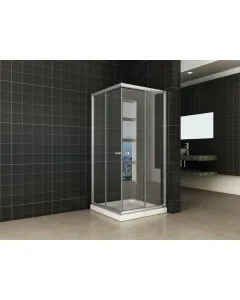 Wiesbaden Eco douchecabine - Hoekinstap - 5 mm veiligheidsglas - 80x80x190 cm