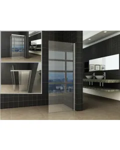 Wiesbaden side zijwand - Voor Softclose 2.0 schuifdeur en Slide nisdeur - 80 cm - 8 mm NANO coating